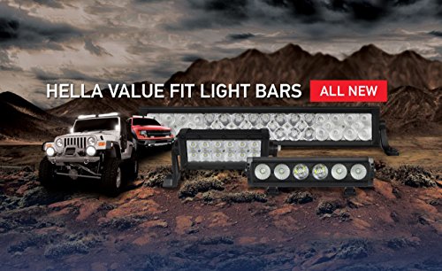 HELLA 357203011 Value Fit Mini Light Bar (6 LED, Spot Beam)