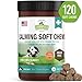 Calming Treats for Dogs - 120 Chews, Grain-Free Dog Treats Made in USA - Pet Stress Relief, Dog Separation Anxiety Relief, Natural Calm Aid Supplement for Composure Anti Barking Motion Sickness Storms