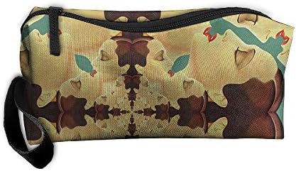 Art Deco Faces Cosmetic Bags Brush Pouch Makeup Bag Zipper Wallet Hangbag Pen Organizer Carry Case Wristlet Holder