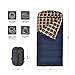 TETON Sports Celsius XL 0F Sleeping Bag; Great for Family Camping; Free Compression Sack, Blue - Right Zip