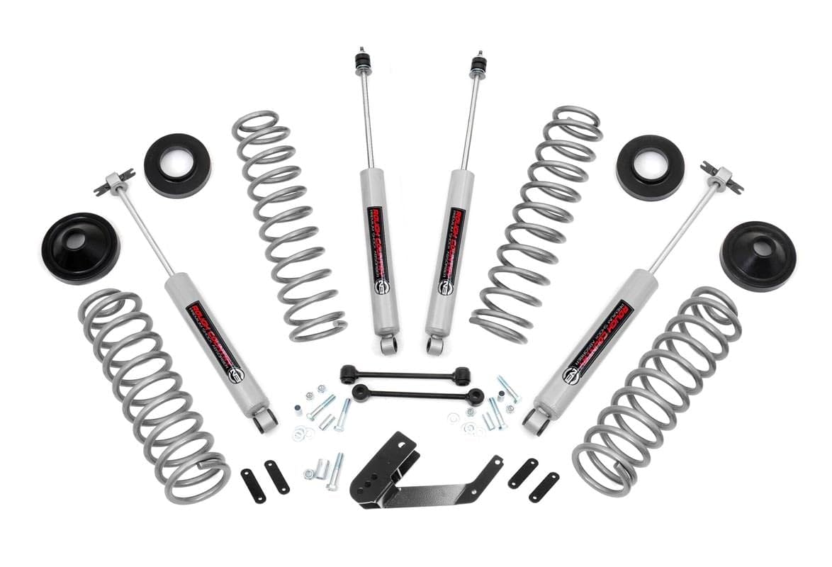 Rough Country 3.25" Lift Kit W/N3 Shocks For 2007-2018 Jeep JK Wrangler 2-Door PERF693