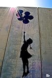 Palestine Balloon Girl Banksy Poster 12x18 inch