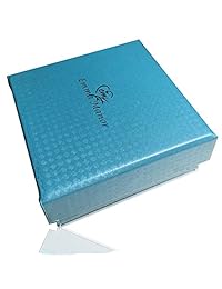 Pendientes de gota Sephla chapados en oro blanco de 14 quilates con taladro desnudo y cristales superbrillantes para mujer