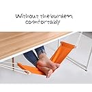 Geekfactory Mini Office Foot Rest Stand Desk Feet Hammock, Orange