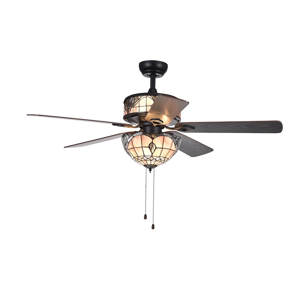 Ceiling Fan With Tiffany Light Kasar Tbcct Co