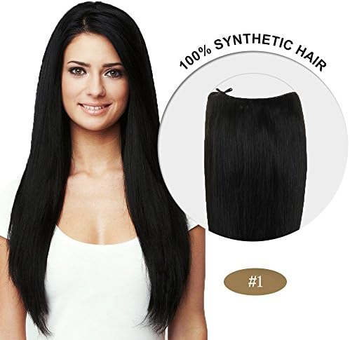 Balabella Flip In Secret Hair Extensions 20 Inches ... (Jet Black)