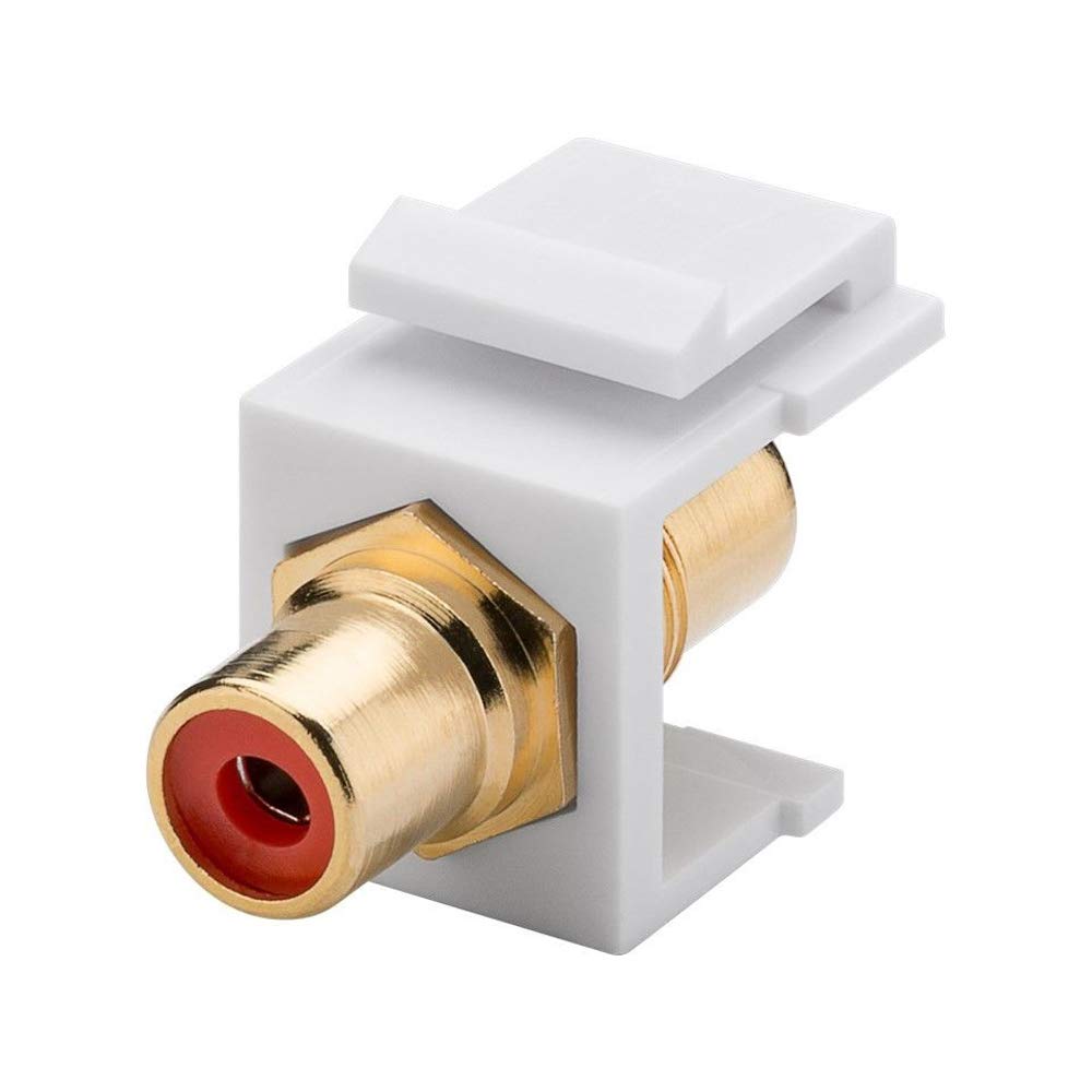 Goobay 79669 Keystone Cinch/RCA Module, Red
