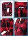 Women's Plaid Flannel Shirt Red & Black Checkered Long Sleeve Cotton Shirts L