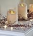 Plow & Hearth Battery Operated Lighted Holiday Berry Garland, Cordless Flexible Holiday Decorations, Festive Accent, 32 LED Lights, Auto-Shut Off/On Function, 72