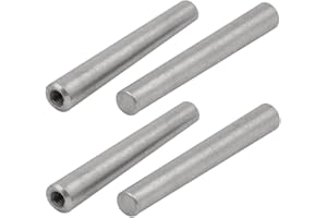 XYWHPGV 4 Pcs GB118 304 Stainless Steel 6mm Dia 50mm Length Taper Pin w Internal Thread(fb0b4 b418f edf00 1891d 19760 b87c8