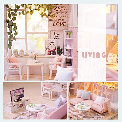 3 CUTEBEE+Dollhouse+Miniature+Furniture+Movement