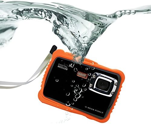 12MP HD DV Compact Digital Camera Digital Camcorder for Kids/Children Boys Girls Gift -Waterproof 3m/9.8ft- Built in Mic-2.0'' TFT LCD