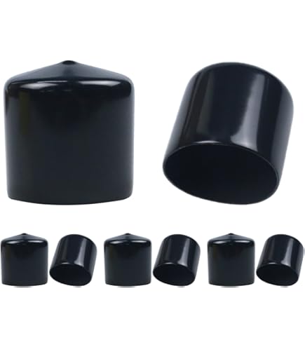 TOP-VIGOR 8 stuks rubberen eindkap 42 mm ID - zwarte flexibele TOP-VIGOR 8 stuks rubberen eindkap 42 mm ID - zwarte flexibele
