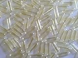 1000 Empty Gelatin Capsules Size 0. Clear Capsules. US Made. GMP Certified. Lowest Wholesale Pricing.