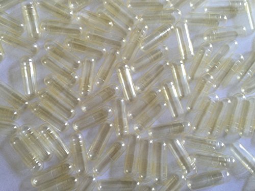 1000 Empty Gelatin Capsules Size 0. Clear Capsules. US Made. GMP Certified. Lowest Wholesale Pricing.