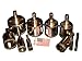 LOT 10 Pcs SET Diamond Hole Saw Drill Bit Set 1/4