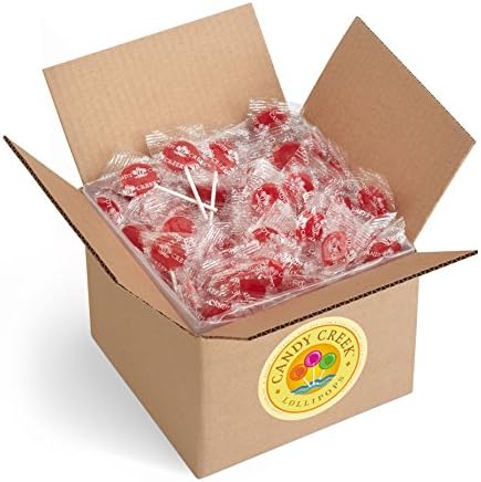 Cinnamon Lollipops by Candy Creek Lollipops, 5 pound carton, bulk lollipops