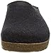 Haflinger Unisex Grizzly Slip-On,Charcoal,42 EU (US Women's 11 M, Men's 9 M)