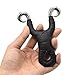 Hunting Slingshots, Stainless Steel Slingshots Classic Catapult Slingshot with 2Pcs Quality Rubber Bands for Adult Fishing, Hunting, Fawling and Slingshot Games (Black)