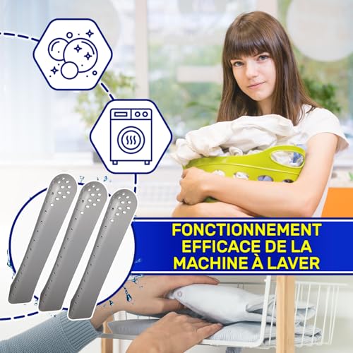 3 x Washing Machine Drum Paddle 270 x 61 x 42 mm with Original Code 43005989 for Candy for Haier for Hoover for Rosieres for Zerowatt MONTERAL