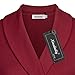 Ninedaily Womens Business Tops Lapel V Neck Slimming Long Sleeve Office Blouse Wine