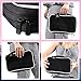 Eliza Huntley Jewelry Organizer 10.5” x 7” x 2” - Portable Jewelry Case - Ideal for Necklaces, Rings, Bracelets, Earrings, Watches – Black With White Piping – Stylish - Multifunctional
