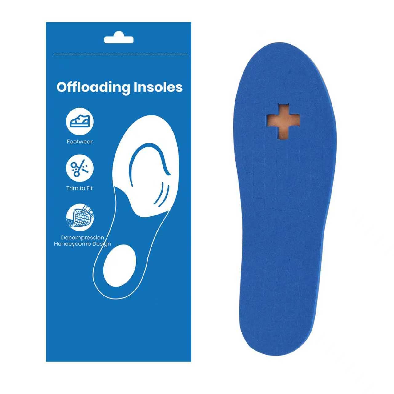 Photo 1 of 1 Pair Diabetic Insoles Offloading Insole Removable Peg Insoles Foot Ulcer Insole for Foot Pain Relief, Anti Fatigue Shoe Insert for Men Women for Plantar Fasciitis (Men 10.5-11 || Women 11.5-12)