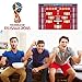 KOMIWOO Russia 2018 World Cup Wall Chart Poster Customized with US EST TIME, 16x24 Inches 2018 FIFA World Cup Poster