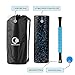 MGVDSES MobyRollerz Foam Roller Set - 18” Foam Roller, Massage Stick, Massage Ball - 4 in 1 Deep Tissue Massager with Travel Bag - Black and Blue
