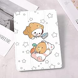 LuGeKe Cartoon Bear Case for iPad 9th Generation