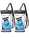 Mpow Waterproof Case, Full Transparency Waterproof Phone Pouch IPX8 Universal Cellphone Dry Bag Compatible for iPhone 11 Pro Max/Xs Max/XS/XR/X/8, Galaxy S10/S9, Google up to 6.8 Inches (Black+Black)