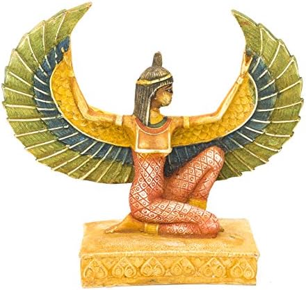 Leolana Egyptian Isis Goddess Handmade and Painted 5 Inch Figurine