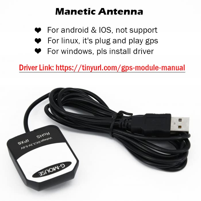 VK-162 G-Mouse USB GPS Dongle Navigation Module External GPS Antenna Remote Mount USB GPS Receiver for Raspberry Pi Support Google Earth Window Linux Geekstory