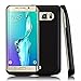 S6 Edge Plus Battery Case, Maxdara 4200 Mah External Backup Battery Charger Cover Case for Samsung Galaxy S6 Edge Plus Rechargeable Power Bank Case - (Black)