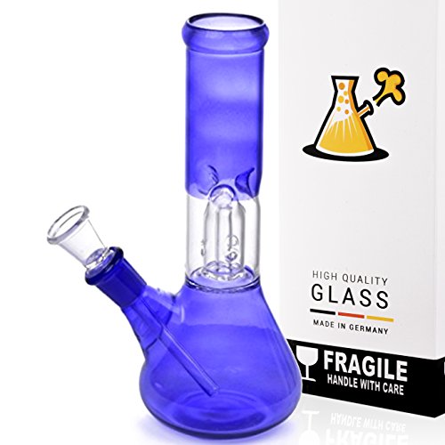 PUFF LABS 8,5 Inch Blue Fluro Metallic Perc PUFF LABS 8,5" Inch Blue Fluro Metallic Perc