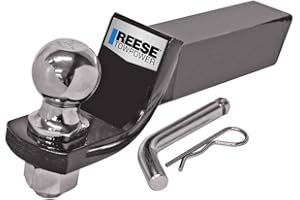 Trailer Hitch Ball Mount Starter Kit, Fits 2 Inch Square Receiver, 2 Inch Drop, 6,000 lbs. Capacity, Includes 2 Inch Trailer 