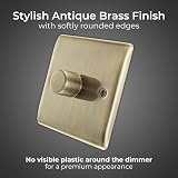 British General BG Nexus Antique Brass Intelligent Dimmer 200W NAB81 2 Way view 2