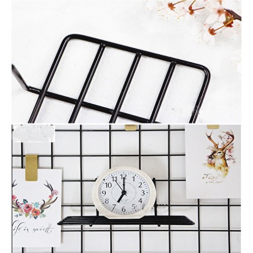 image for ANZOME Straight Shelf, Wall Shelf with Hook, Wire Shelving for Grid Pa