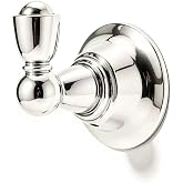 khtumeware 2 Pack 2-3/4inch Polished Nickel Robe Hooks | Solid Zinc Alloy | Wall Mounted | Coat Hooks | Hooks Wall Mounted Robe Hooks | For organization in bathrooms entrances.