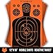 25 & 50 Pack - Reactive Splatter Shooting Target - 12 x 18 Reactive Splatter Orange Target - Targets for Indoor/Outdoor Range - Best Target for Rifles, Pistols, Handguns, Airsoft and Shotguns