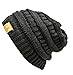 Thick Slouchy Knit Unisex Beanie Cap Hat,One Size,Charcoal
