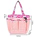 Portable Shower Caddy Dorm, Large Capacity, Quick Dry Toiletry Bag with Metal Hook, Hanging Shower Bag, College Dorm Room Essentials for Girls Boys, Mesh Toiletry Shower Tote for Gym and College Dorm (Pink)