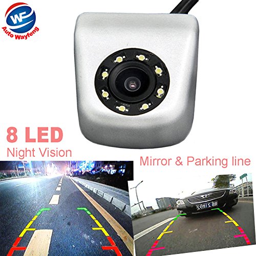Auto Wayfeng Wf 17 New Classic Ccd Hd Car Rear View For Parking System Camera Wide Angle Waterproof 8 Led Night Vision Parking Reversing Assistance Silver Buy Online In Antigua And Barbuda