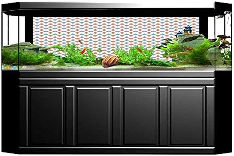 UHOO2018 Aquarium Sticker Graphic Daisies Set Retro Romantic Bouquet Corsage Gardening Theme Collage Multicolor Fish Tank Backdrop Static Cling 23.6"x11.8"