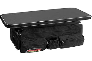 Seamax Sunlitec Inflatable Boat Bench Seat Cushion and Detachable Seat Bag Combo, with Reflective Line
