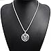 ELFASIO Men Pendant Necklace Stainless Steel Sigil of Lucifer Seal of Satan Baphomet Chain Jewelry 28 inch