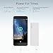Ultra Slim and Light Power Bank, TOPVISION Universal 3600mAh Compact Pocket Size Ultrathin 6.99MM Portable Charger for iPhone 7/7 Plus 8, iPad, Samsung Galaxy-White