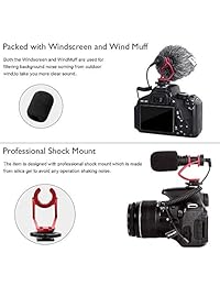 comica cvm-vm10ii Full Metal Mini Compact On-camera Shotgun micrófono cardioide direccional Micrófono de video de montaje de descarga para teléfono inteligente