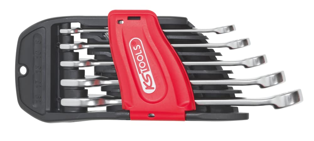 KS Tools 922.0040 5 Piece Metric Combination Spanner Set on Stand