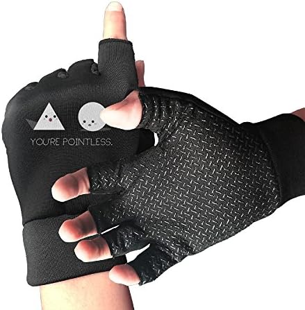 Bnj09jhue YOU'RE POINTLESS Cycling Gloves(Gel-Padded One Size